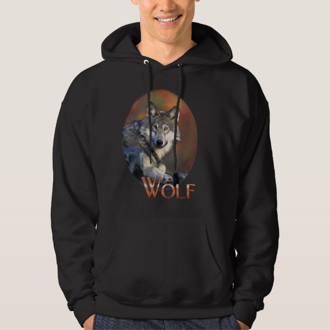 varg vargars canis+lupis älskare sweatshirt (Framsida)