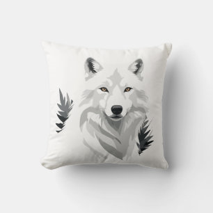 Varg Vector Graphic Art Porträtt Animalie Spirit Kudde