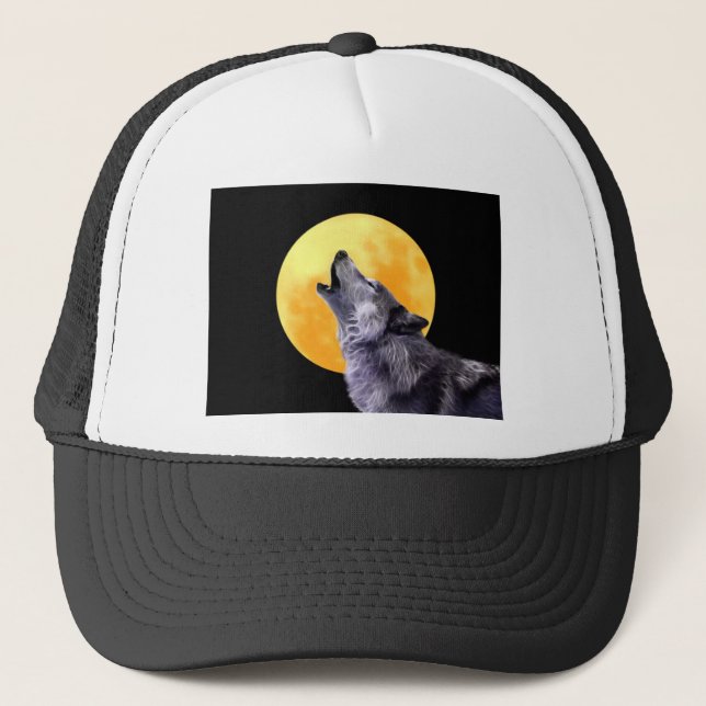 Varg vid måne keps (Framsida)