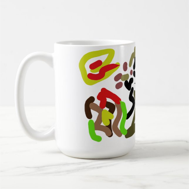 Varg vild bläck höst  kaffemugg (Vänster)