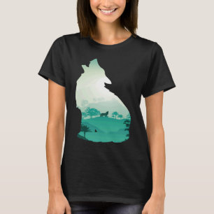 Varg Vild för Varg i bergsområden Djurutrotningsho T Shirt