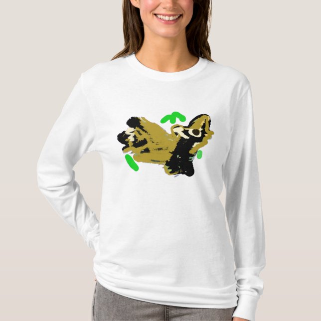 Varg vild glädje t shirt (Framsida)