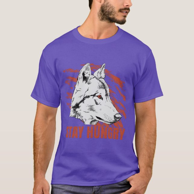 Varg Vilda Djur Gåva rolig T Shirt (Framsida)