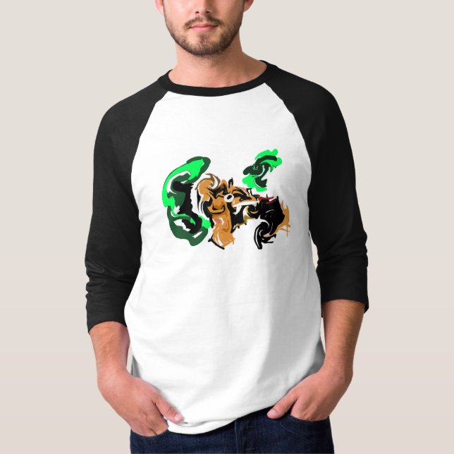 Varg vinter glädje t shirt (Framsida)