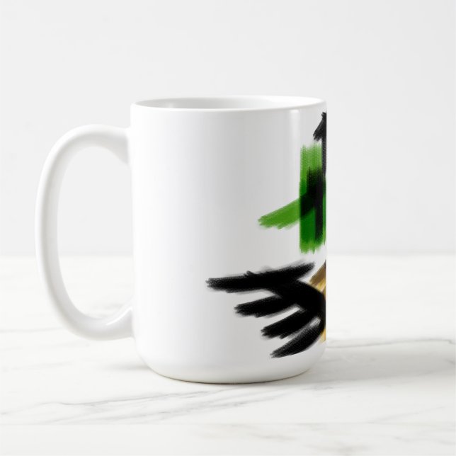 Varg vinter kul kaffemugg (Vänster)