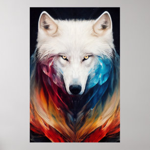 Varg Vit varg Djursökningstyp Äventyr Poster