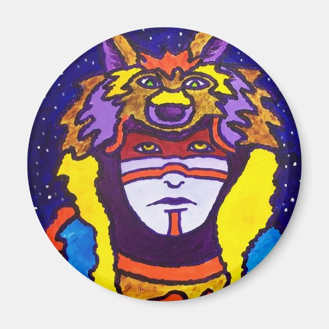 Varg Walking by Piliero Magnet (Framsidan)