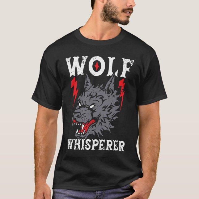 Varg Whisperer Werevarv Wolfpack Wolfgang Wildlife T Shirt (Framsida)