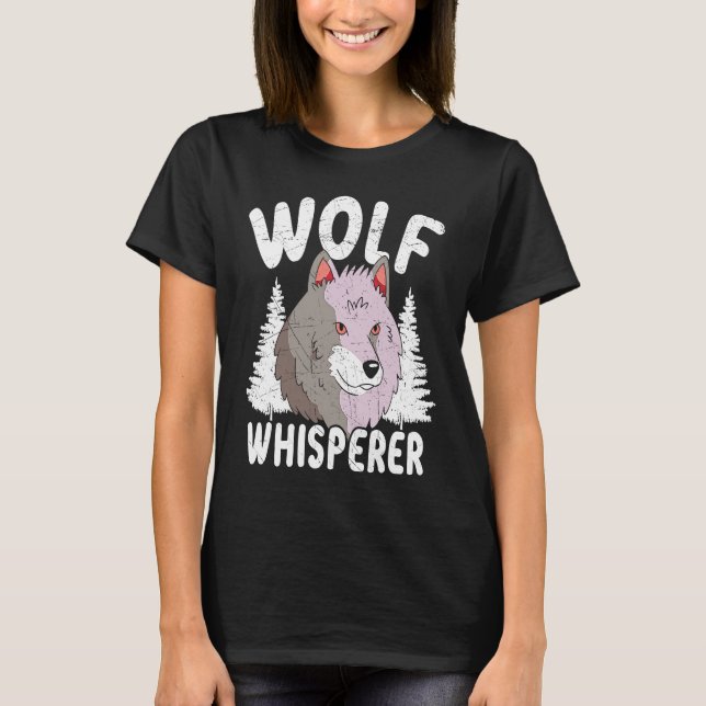 Varg Whisperer Werevarv Wolfpack Wolfgang Wildlife T Shirt (Framsida)