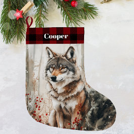 Varg Wildlife-julklapp - Personlig Stor Julstrumpa