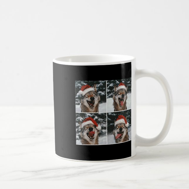Varg Winter Photography Varg Conservation Christma Kaffemugg (Höger)