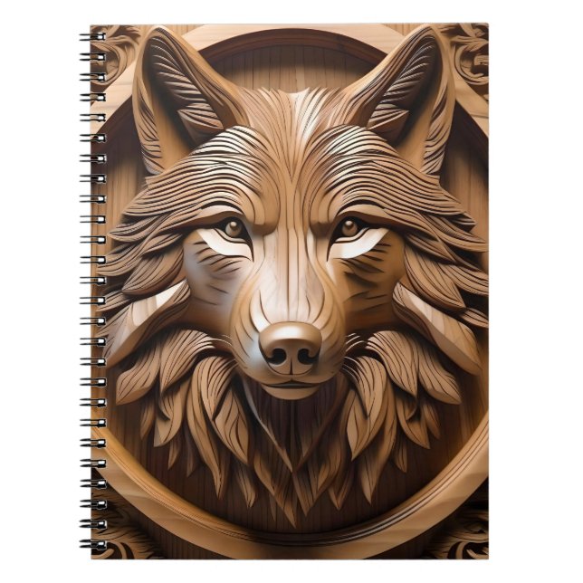 Varg Wood Carving Anteckningsbok (Framsidan)