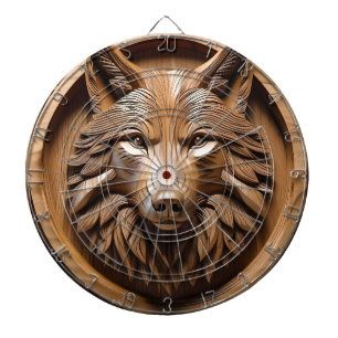 Varg Wood Carving Darttavla