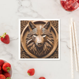 Varg Wood Carving Pappersservett