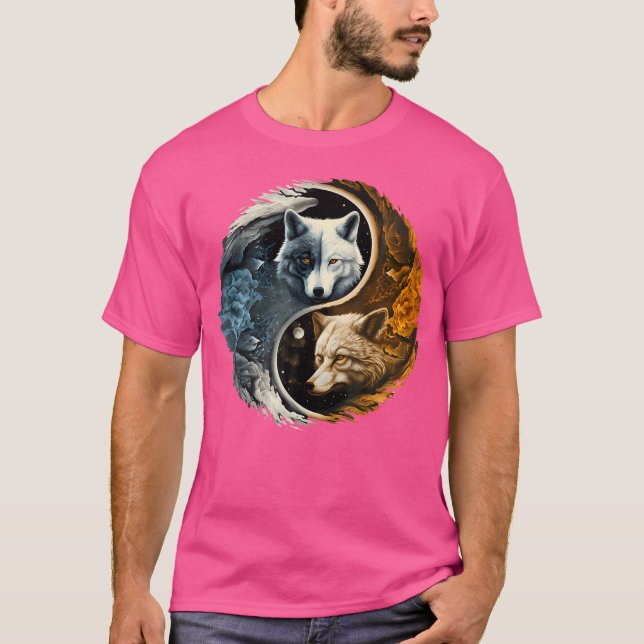Varg Yin Yang T Shirt (Framsida)