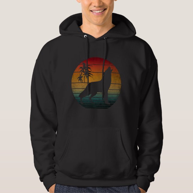 varg ylande vintage hoodie (Framsida)