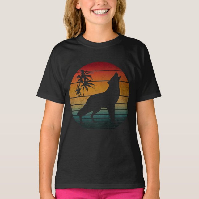 varg ylande vintage t shirt (Framsida)