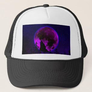 VARG YLAR MÅNE MAGENTA KEPS