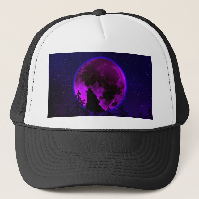VARG YLAR MÅNE MAGENTA   KEPS (Framsida)