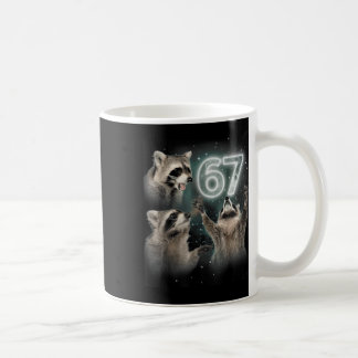 Varg ylar mot månen 67 6 7 Halloween 67 Varg Kaffemugg
