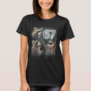 Varg ylar mot månen 67 6 7 Halloween 67 Varg T Shirt
