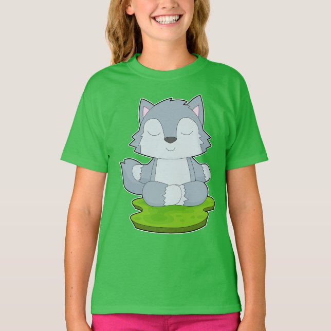 Varg Yoga Fitness Meditation T Shirt (Framsida)