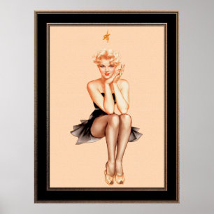 Varga Girl Cover Art av Alberto Vargas Poster