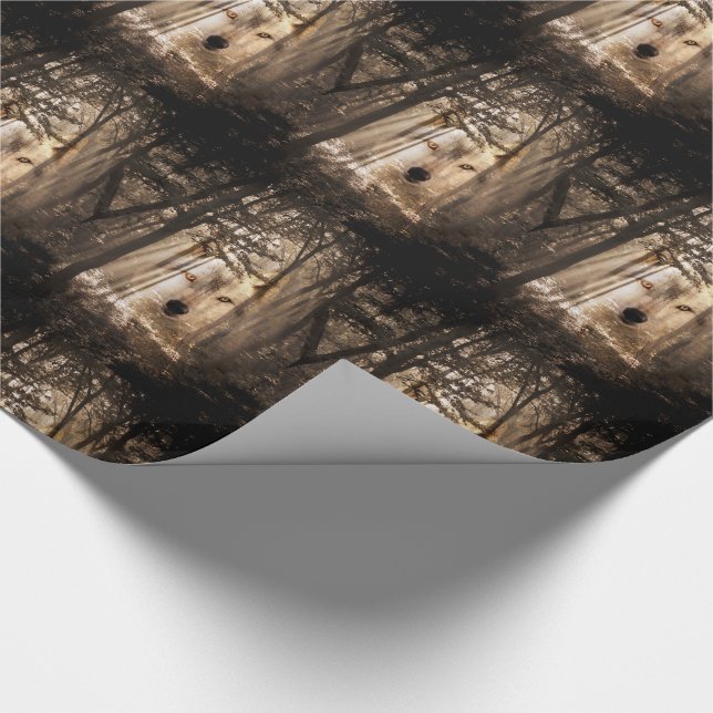 Vargande i skogen presentpapper (Hörn)