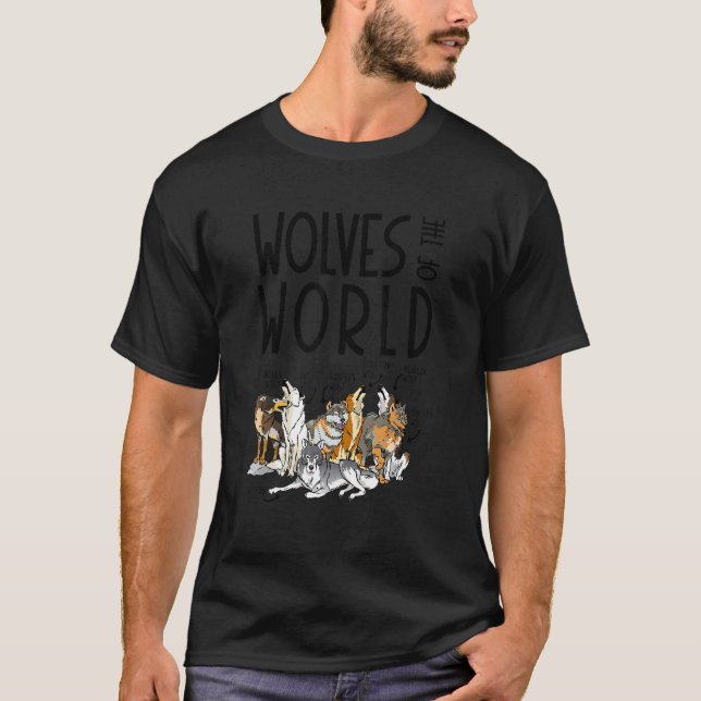 Vargar av världens trädjungeljakt t shirt (Framsida)