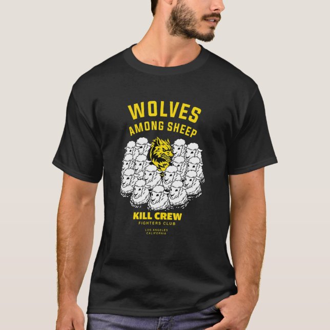 Vargar bland får jag inte föddes som får t shirt (Framsida)