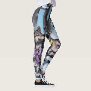 Vargar för helgdag leggings
