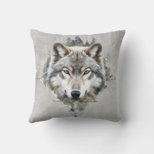 Vargar för intensiv Varg Djurart Wildlife Kudde