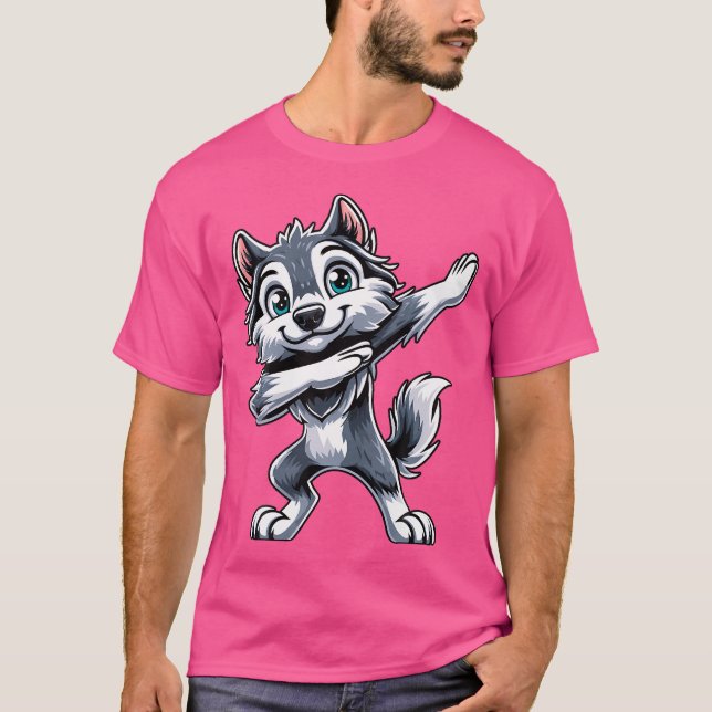Vargar för varg Dabbing T Shirt (Framsida)
