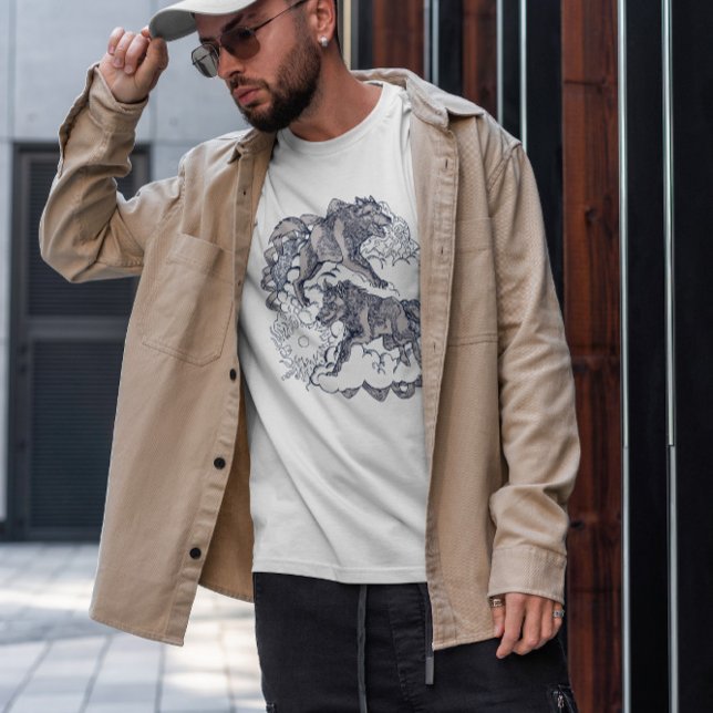 Vargar från normal mytologi t shirt (Skapare uppladdad)