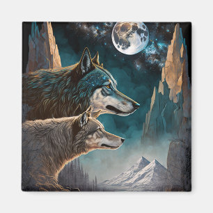 Vargar - helmånsligt liggande magnet