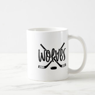 Vargar Hockey Team Mascot School Spirit Game Night Kaffemugg