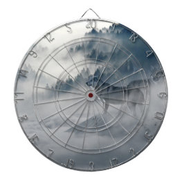 Vargar i ett vinter liggande darttavla