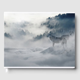 Vargar i ett vinter liggande gästböcker