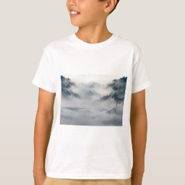 Vargar i ett vinter liggande t shirt