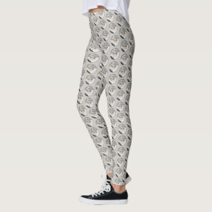 Vargar i Snö-färgning - Originalbild av vilda djur Leggings