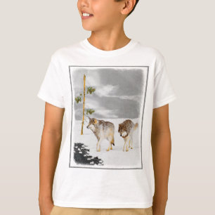 Vargar i Snö-färgning - Originalbild av vilda djur T Shirt