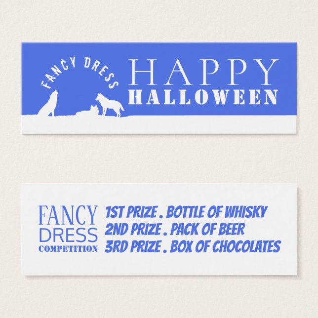 Vargar i Snö, Finare Dress Competition Biljett (Framsida & baksida)