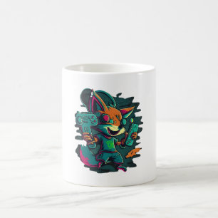 Vargar spelar spel kaffemugg