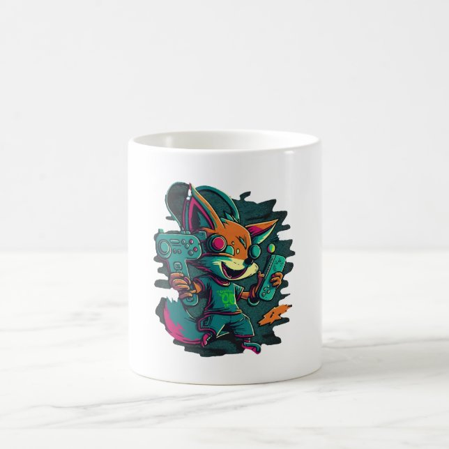 Vargar spelar spel kaffemugg (Center)