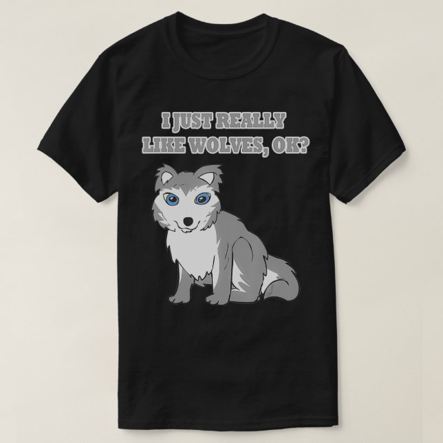 Vargar Vilda djur Gift for Funny Say Varg Lov T Shirt (Design framsida)