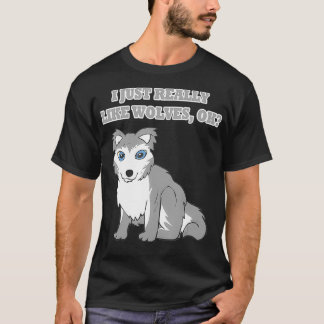 Vargar Vilda djur Gift for Funny Say Varg Lov T Shirt