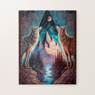 Vargar Visionär Fantasy Art Pussel
