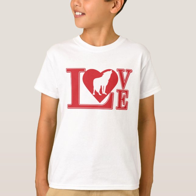 Vargarna kärlek t shirt (Framsida)