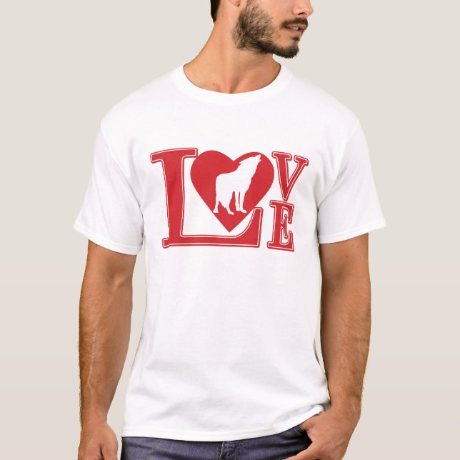 Vargarna kärlek t shirt (Framsida)