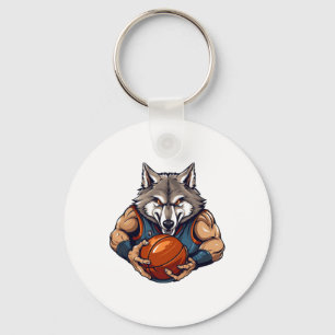 Vargbasketspelare  nyckelring